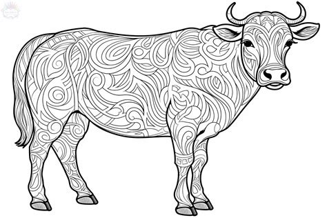 Imagem De Vaca Para Colorir - 9