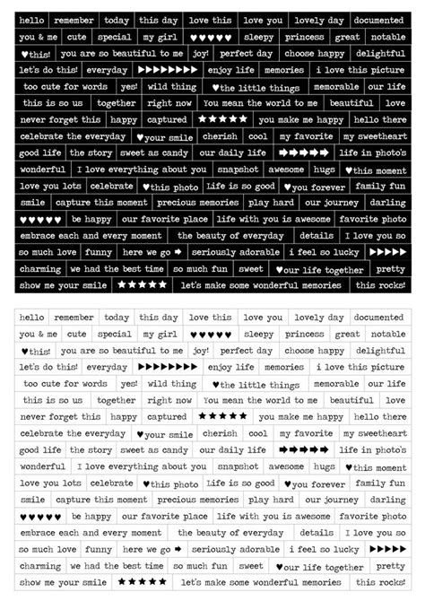 Scrapbook Quotes Words Lettering