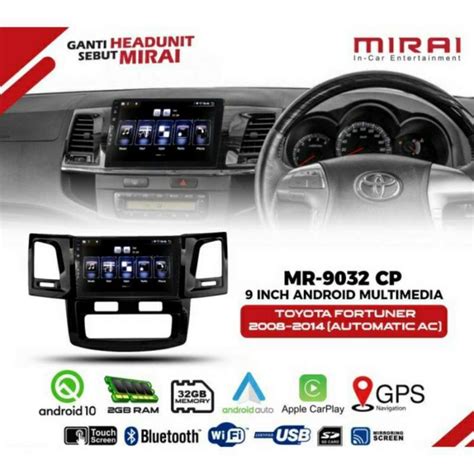 Jual Head Unit Android Mirai Mr Cp Fortuner Automatic Ac