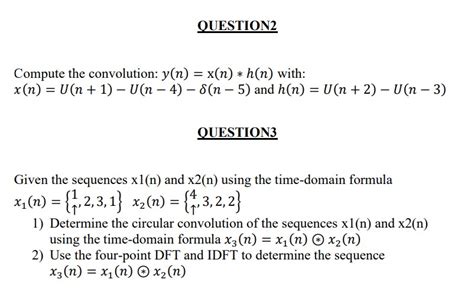 Solved Compute The Convolution Y N X N H N With Chegg