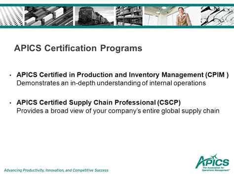 Ppt Apics Certified Supply Chain Professional Cscp