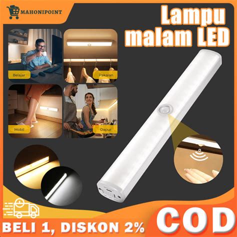 Lampu Magnetic Sensor Led Usb Rechargeable Motion Sensor Light