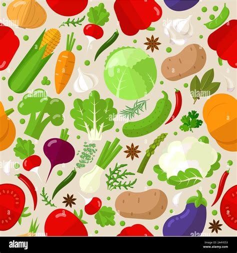 Vegetables Texture Stock Vector Images Alamy