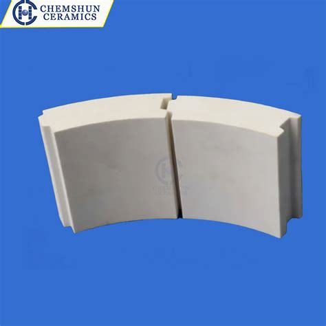 China 92 95 Al2O3 Alumina Ceramic Pipe Tile Manufacturers And