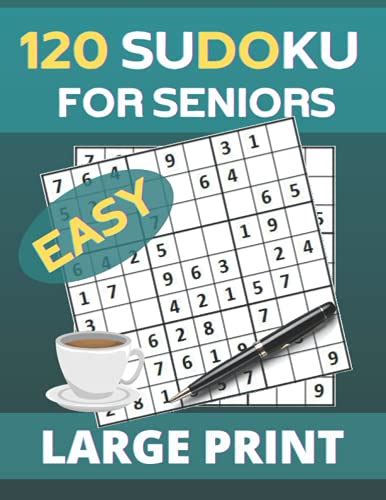 Large Print Easy Sudoku For Seniors Large Print Easy Sudoku