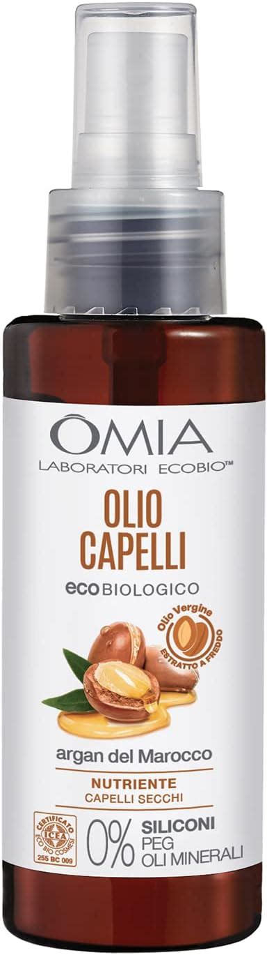 Omia Olio Capelli Eco Bio Con Olio Di Argan Del Marocco Per Capelli