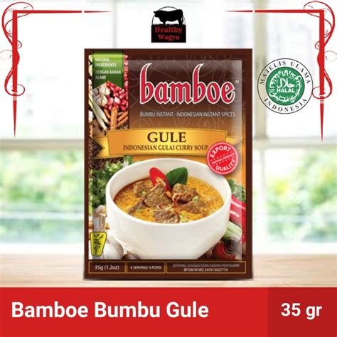 Bamboe Bumbu Gule Gulai Indonesian Gulai Curry Soup Spice Mix