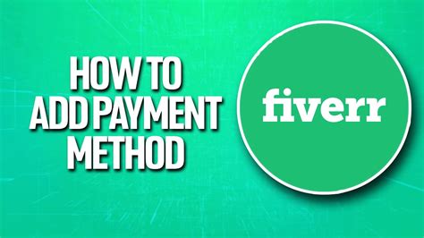 How To Add Payment Method On Fiverr Tutorial YouTube