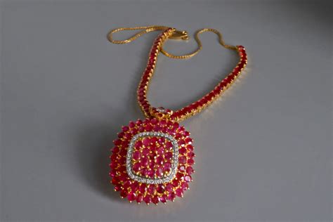 Burmese Natural Large Ruby Pendant Necklace 18k Gem Gardener