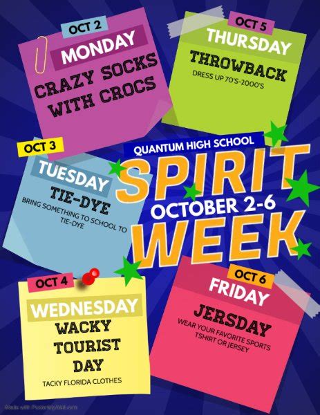 Lets Have A Great Spirit Week News And Announcements