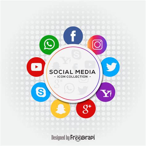 Circle Social Media Icon At Vectorified Collection Of Circle