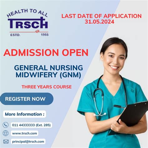 Admissions Are Open For General Nursing Midwifery GNM Batch 2024 27