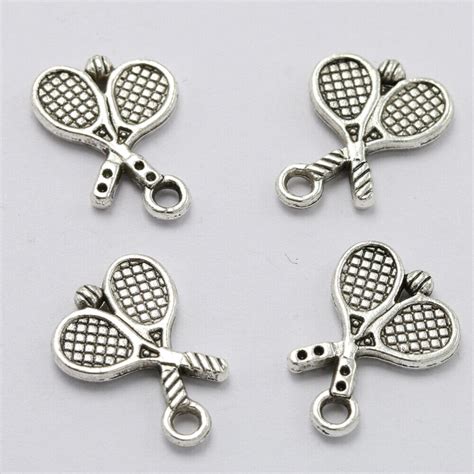 Pcs Pendentif Breloque Tennis Charmes Fabrication Bijoux Ebay