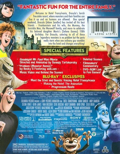 Hotel Transylvania Blu Ray Dvd Ultraviolet Blu Ray 2012 Dvd