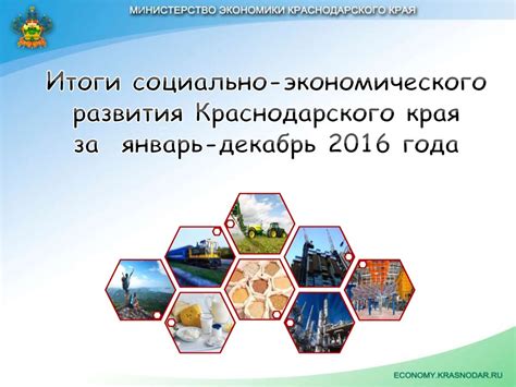 Итоги социально-экономического развития Краснодарского края за январь ...
