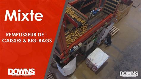 REMPLISSEUR MIXTE DOWNS Pour Caisses Palox Et Big Bags De Pommes De