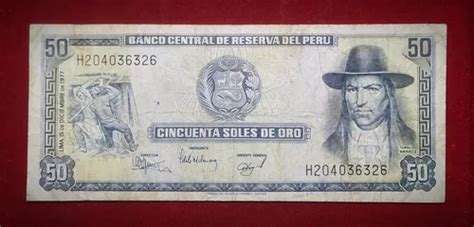 Billete Soles De Oro Peru Pick Tupac Amaru