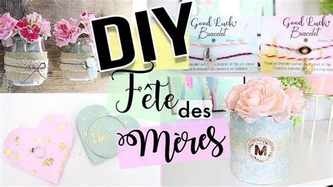 Diy FÊte Des Meres 🌷 4 Idees Cadeaux Pas Cher A Faire Soi MÊme Facile