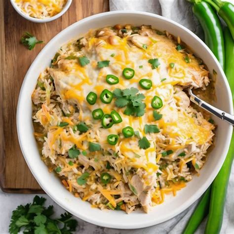 Slow Cooker Green Chile Chicken And Rice Casserole Recipe