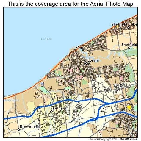 Aerial Photography Map of Lorain, OH Ohio