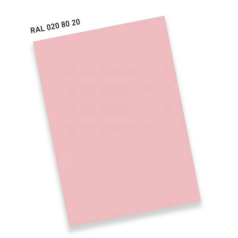 RAL D6 Single Sheet A6 Hue 020 80 20 Marzipan Pink