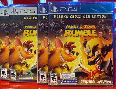 New And Sealed Ps4 Ps5 Game Crash Team Rumble Cross Gen Deluxe