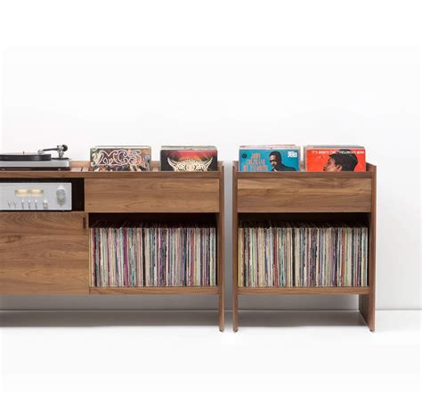 Unison Vinyl Record Storage Stand In Natural Walnut Artofit