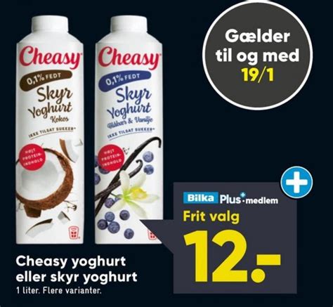 Skyr yoghurt Blåbær Vanilje Bilka januar 2023 Alle Tilbudsavis