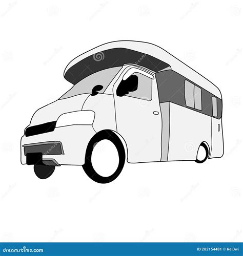 Premium Campervan Emblem Logo Ready Made Motorhome RV Caravan Template