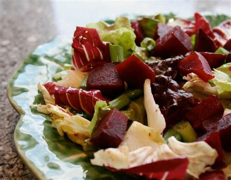 Bitter Greens Salad With Roasted Beets And Orange Vinaigrette Italian Food Forever