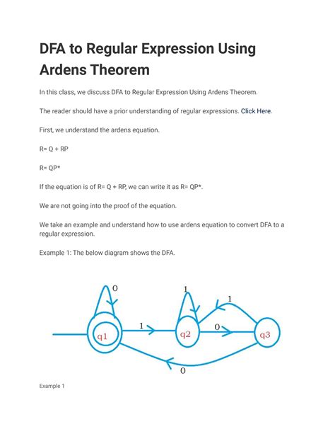 Question Bank 2 Part 08 Dfa To Regular Expression Using Ardens