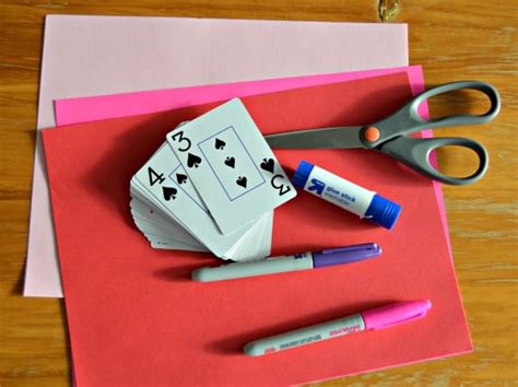 Diy Playing Card Valentines Thrifty Jinxy