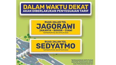 Tarif Baru Tol Jagorawi Dan Tol Bandara Segera Berlaku