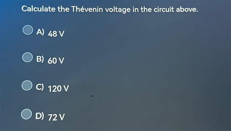 Calculate the Thévenin voltage in the circuit Chegg