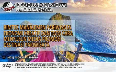 BIMTEK MANAJEMEN PARIWISATA EKONOMI KREATIF DAN TATA CARA MENYUSUN