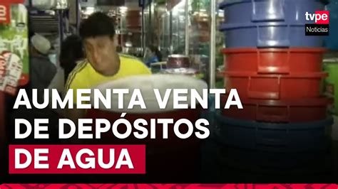 Corte De Agua En Lima Aumenta Venta De Baldes Y Bidones En Mesa