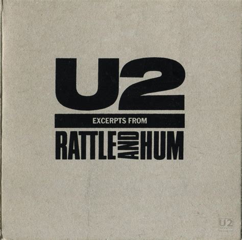 u2songs | U2 - "Excerpts from Rattle and Hum" Promotional Release