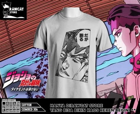 Jual Kaos T Shirt Rohan Kishibe Daga Kotowaru Jojo Bizarre Adventure Di