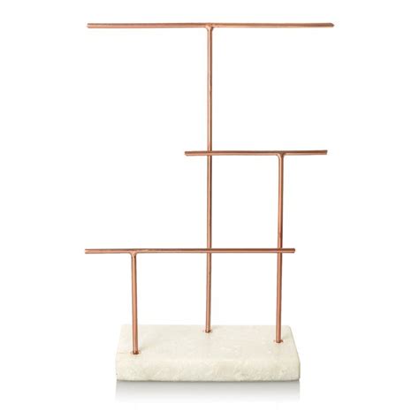 Copper Copper Marble Three Tier Jewellery Stand Oliver Bonas