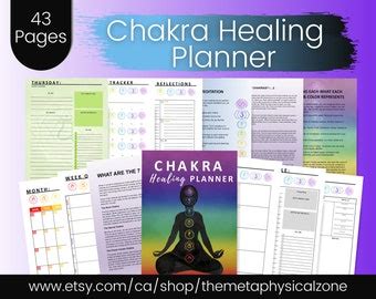 Chakra Planner Chakra Healing Coaching Tools Chakra Journal Instant Pdf