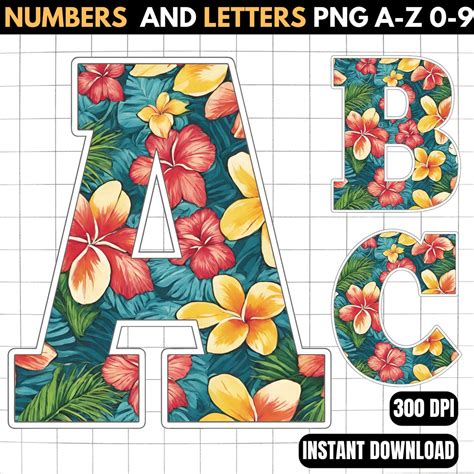 Hawaii Alphabet Hawaii Font Png Hawaii Letters Printable Hawaii Letters ...