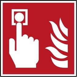 Brady Aluminum ISO Safety Sign Fire Alarm Call Point W X H 100 X