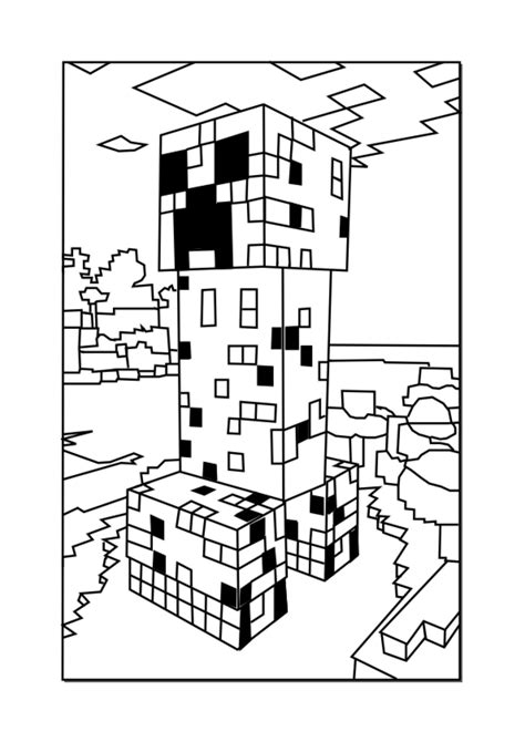 Minecraft Wither Skeleton Coloring Sheets Coloring Pages