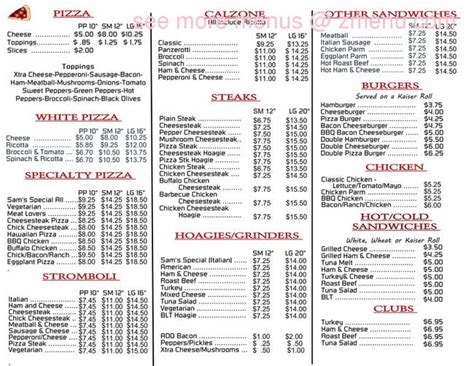 Online Menu of Sams Pizza Restaurant, Downingtown, Pennsylvania, 19335 ...