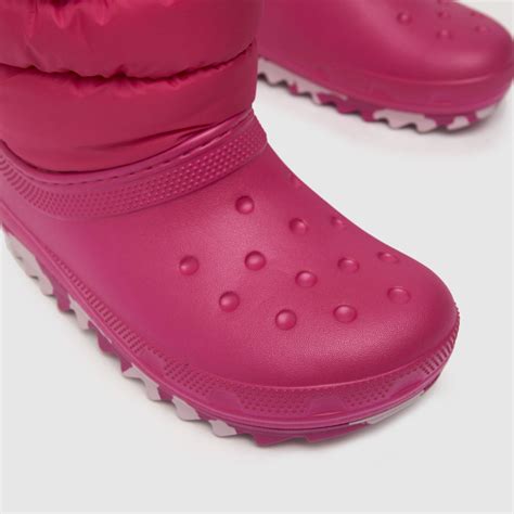 Boots Pink Crocs Classic Neo Puff Junior Schuh