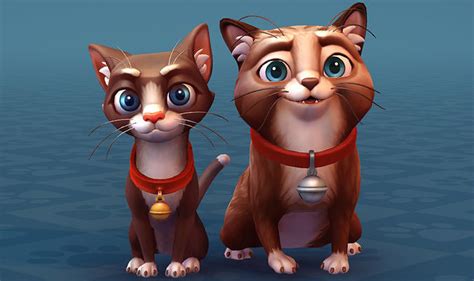 3D model Cats Cartoon VR / AR / low-poly | CGTrader