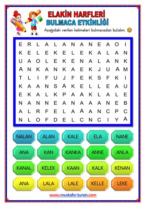 1 Sınıf İlk Okuma Yazma Etkinlik Çalışmaları Riddles Periodic Table