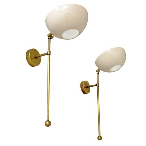 Pair Of Contemporary Italian Wall Lights Livia In Style Of Stilnovo