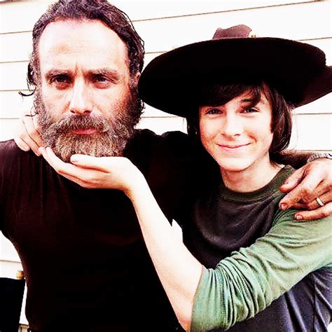 Father And Son Andrew Lincoln Chandler Riggs I Love This Picture