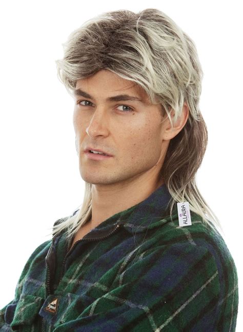 Amazon ALLAURA Blonde Mullet Wigs For Men 70s 80s Costumes Mens